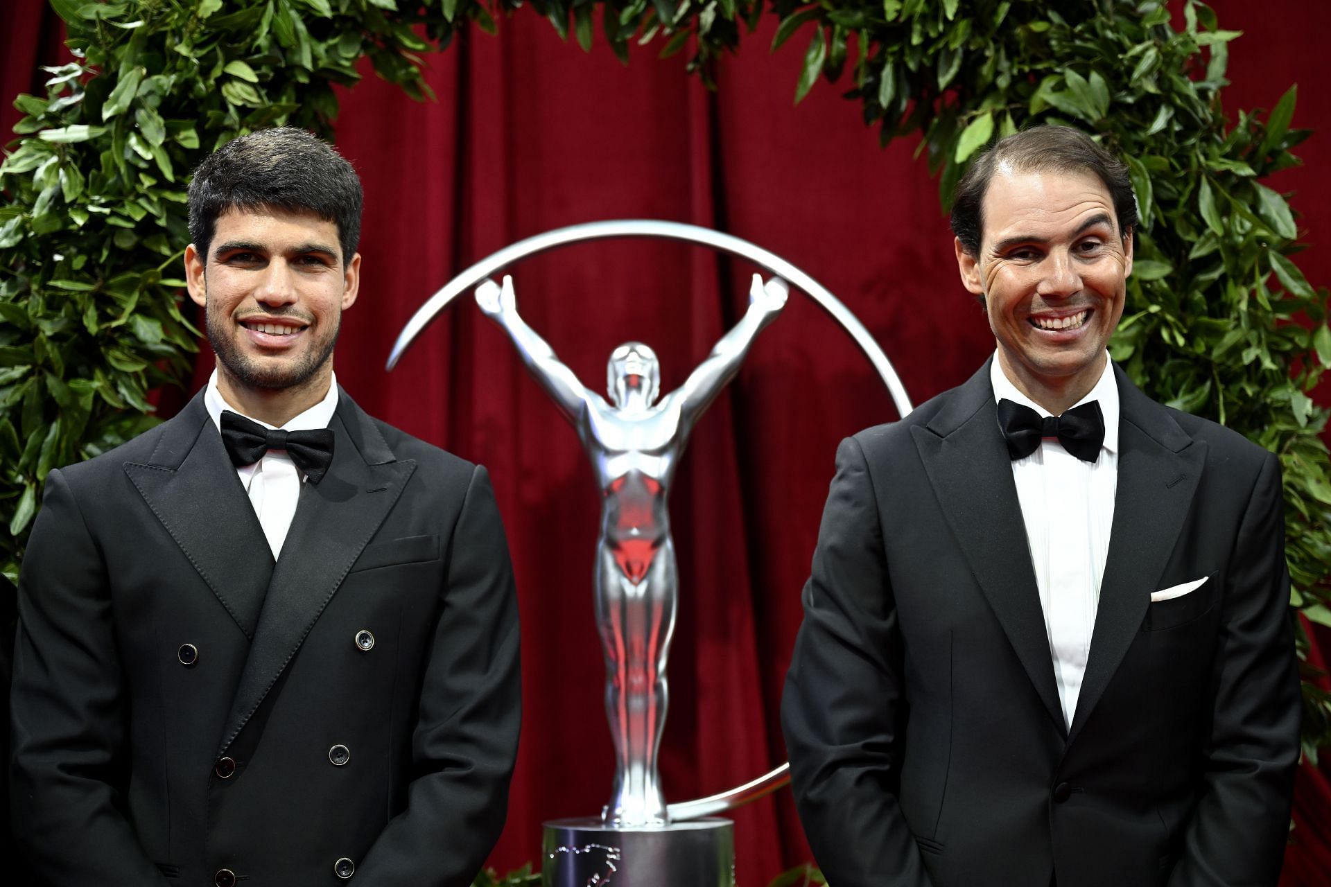 Carlos Alcaraz and Rafael Nadal at the Red Carpet Arrivals of Laureus World Sports Awards Madrid 2025 - Source: Getty